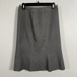 Semantiks Black White Houndstooth Trumpet Midi Skirt Size 0 Professional